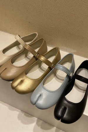 Style Core Aesthetics, New Style Trends - French Girl Split-Toe Tabi Ballet Flats