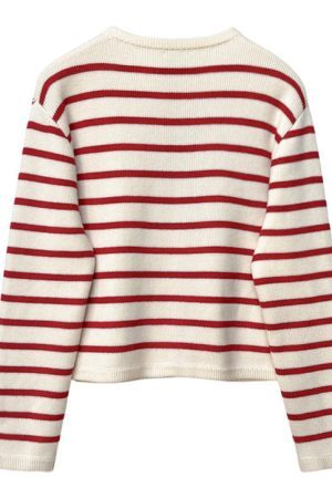 Style Core Aesthetics, New Style Trends - French Girl Striped Cardigan