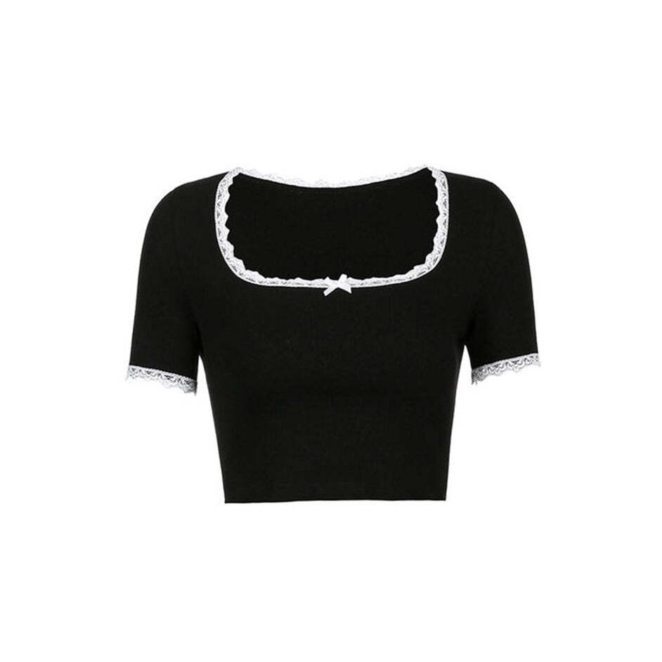 Style Core Aesthetics, New Style Trends - French Maid Crop Top