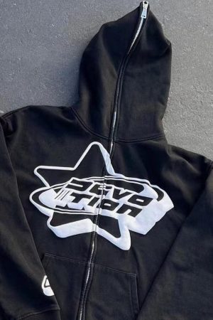 Style Core Aesthetics, New Style Trends - Full zip noir