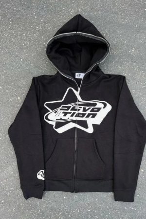 Style Core Aesthetics, New Style Trends - Full zip noir