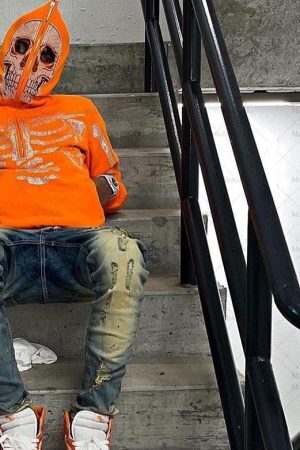 Style Core Aesthetics, New Style Trends - Full zip orange