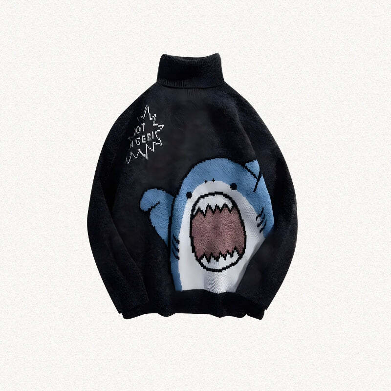 Style Core Aesthetics, New Style Trends - Funny Shark Knitted Sweater