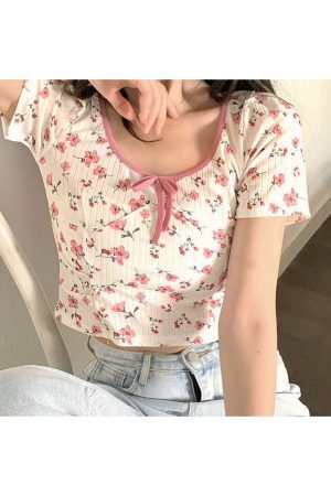 Style Core Aesthetics, New Style Trends - Garden Party Ribbed Top