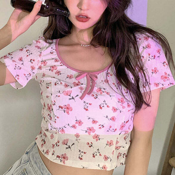 Style Core Aesthetics, New Style Trends - Garden Party Ribbed Top Style Core Aesthetics, New Style Trends - Garden Party Ribbed Top