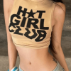 Style Core Aesthetics, New Style Trends - Girl Club Printed Cropped Tank Top