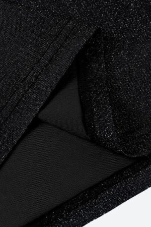 Style Core Aesthetics, New Style Trends - Glitter Backless Mini Dress