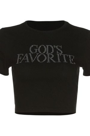 Style Core Aesthetics, New Style Trends - God's Favorite Crop Top