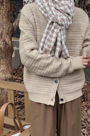 Style Core Aesthetics, New Style Trends - Good Manners Houndstooth Scarf