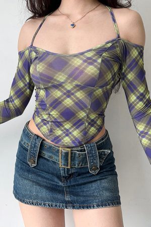 Style Core Aesthetics, New Style Trends - Gossip Goes Around Halter Top