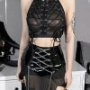 Style Core Aesthetics, New Style Trends - Goth Backless Halter Top