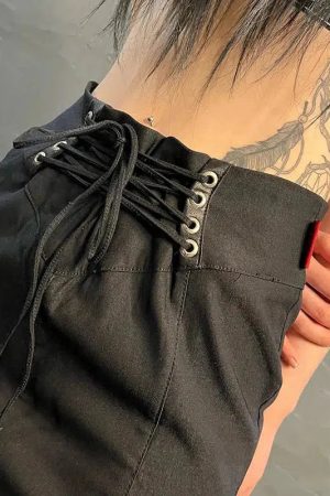 Style Core Aesthetics, New Style Trends - Gothic Dragon Printed Midi Skirt