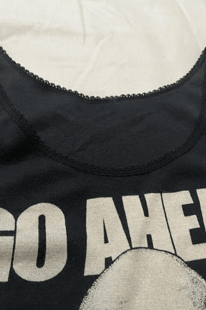 Style Core Aesthetics, New Style Trends - Gothic Punk Skull Print Tank Top