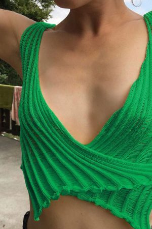 Style Core Aesthetics, New Style Trends - Gradient Crochet Top