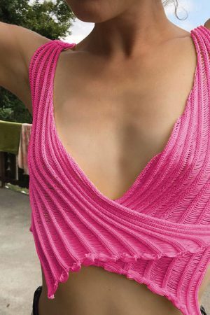 Style Core Aesthetics, New Style Trends - Gradient Crochet Top