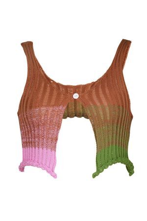 Style Core Aesthetics, New Style Trends - Gradient Crochet Top