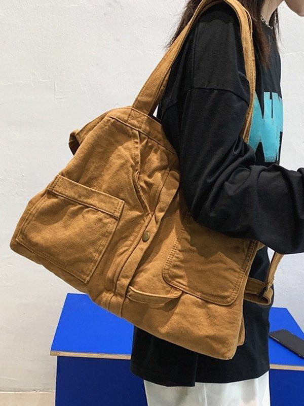 Style Core Aesthetics, New Style Trends - Grand sac à bandoulière Vintage Wash Style Core Aesthetics, New Style Trends - Grand sac à bandoulière Vintage Wash