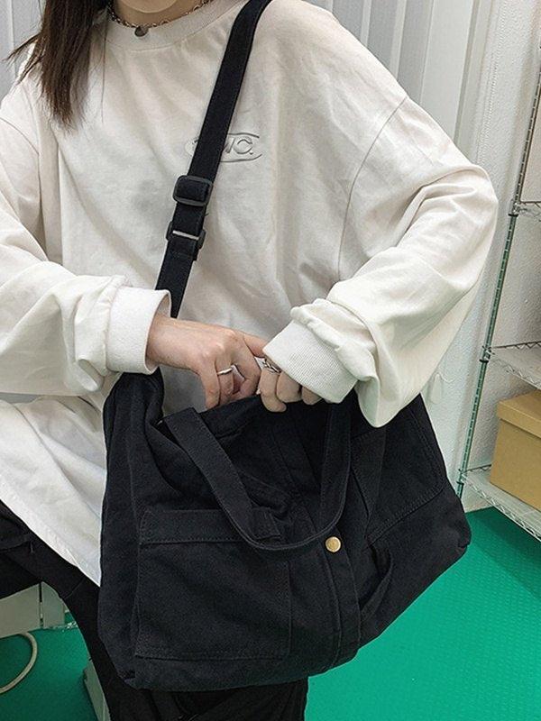 Style Core Aesthetics, New Style Trends - Grand sac à bandoulière Vintage Wash Style Core Aesthetics, New Style Trends - Grand sac à bandoulière Vintage Wash