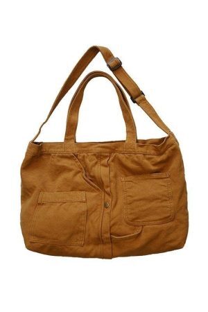 Style Core Aesthetics, New Style Trends - Grand sac à bandoulière Vintage Wash