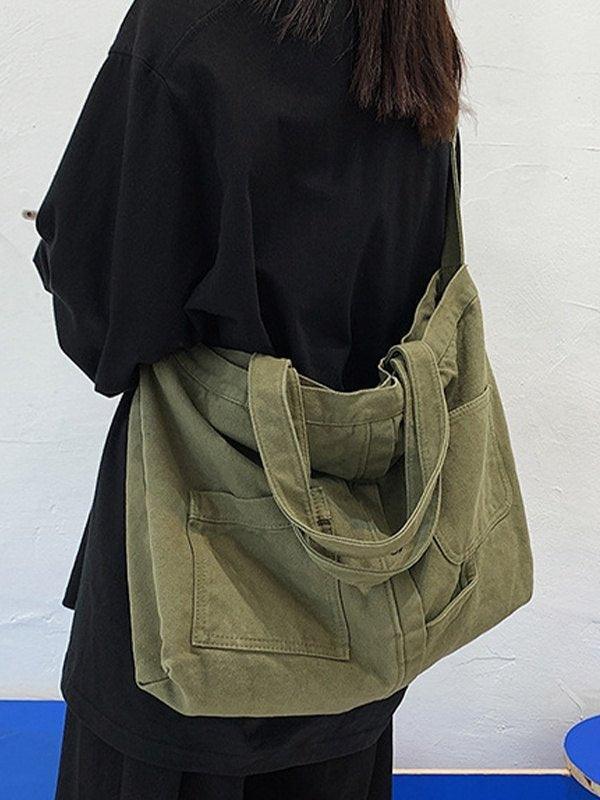 Style Core Aesthetics, New Style Trends - Grand sac à bandoulière Vintage Wash Style Core Aesthetics, New Style Trends - Grand sac à bandoulière Vintage Wash