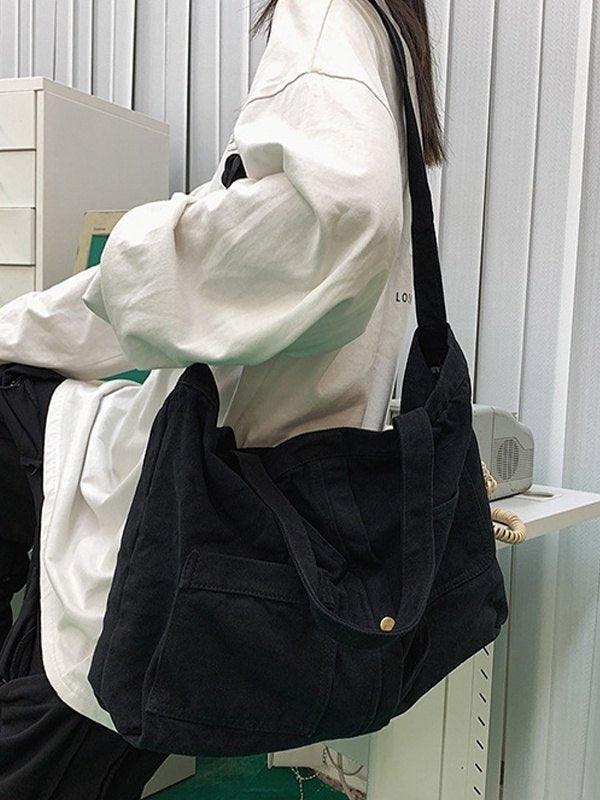 Style Core Aesthetics, New Style Trends - Grand sac à bandoulière Vintage Wash Style Core Aesthetics, New Style Trends - Grand sac à bandoulière Vintage Wash