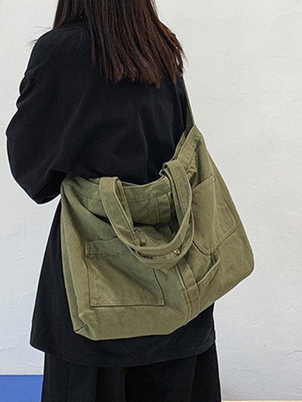 Style Core Aesthetics, New Style Trends - Grand sac à bandoulière Vintage Wash Style Core Aesthetics, New Style Trends - Grand sac à bandoulière Vintage Wash