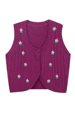 Style Core Aesthetics, New Style Trends - Grandmacore Knit Vest