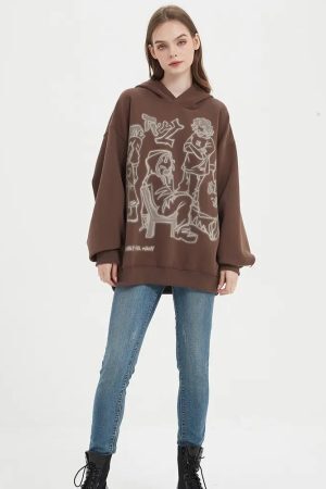 Style Core Aesthetics, New Style Trends - Graphic Printed Hoodie
