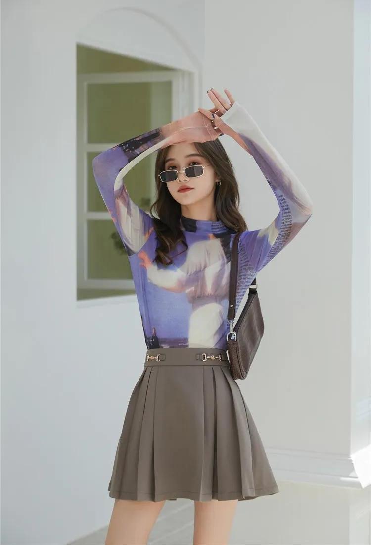 Style Core Aesthetics, New Style Trends - Graphic Women Printed Mesh Top Style Core Aesthetics, New Style Trends - Graphic Women Printed Mesh Top