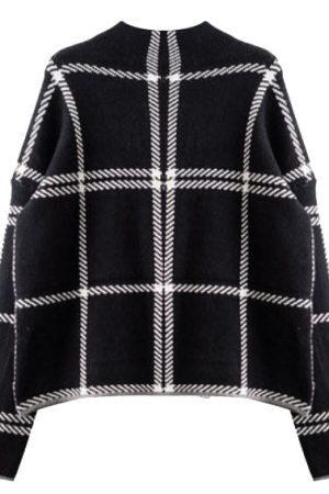 Style Core Aesthetics, New Style Trends - Grid Lounge Sweater