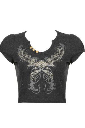 Style Core Aesthetics, New Style Trends - Grunge Aesthetic Crop Top