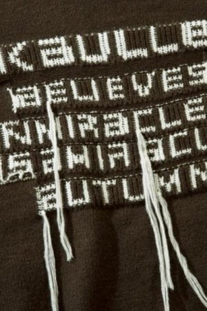 Style Core Aesthetics, New Style Trends - Grunge AK-Bullet Tasseled Sweater