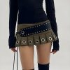 Style Core Aesthetics, New Style Trends - Grunge Belted Extra Mini Skirt