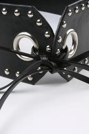 Style Core Aesthetics, New Style Trends - Grunge Belted Extra Mini Skirt