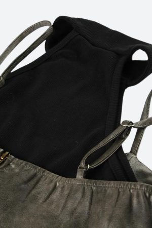 Style Core Aesthetics, New Style Trends - Grunge Crop Halter Top