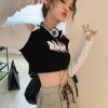 Style Core Aesthetics, New Style Trends - Grunge Cut-Out Crop Top