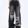 Style Core Aesthetics, New Style Trends - Grunge Dark Wash Distressed Jeans