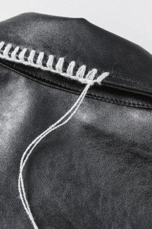 Style Core Aesthetics, New Style Trends - Grunge Faux Leather Jacket