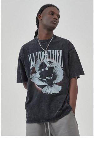 Style Core Aesthetics, New Style Trends - Grunge Fly Together Tee