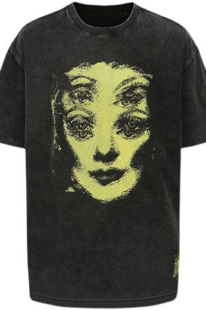 Style Core Aesthetics, New Style Trends - Grunge Ghost Face Graphic T-Shirt