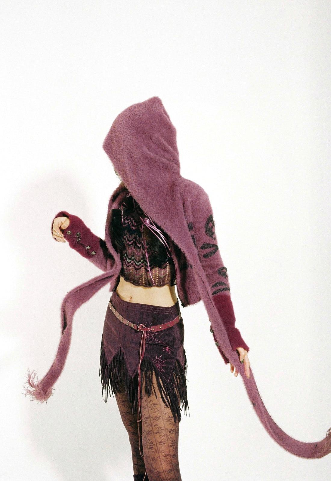 Style Core Aesthetics, New Style Trends - Grunge Gothic Skull Hooded Cardigan Style Core Aesthetics, New Style Trends - Grunge Gothic Skull Hooded Cardigan