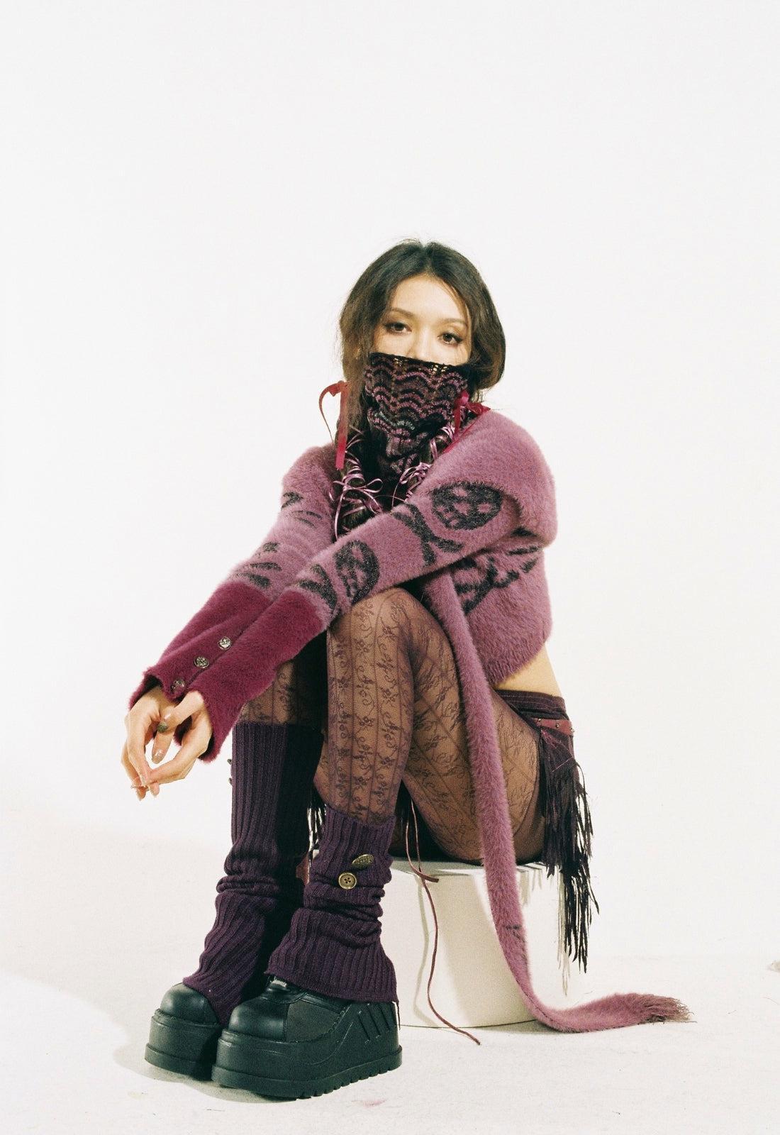 Style Core Aesthetics, New Style Trends - Grunge Gothic Skull Hooded Cardigan Style Core Aesthetics, New Style Trends - Grunge Gothic Skull Hooded Cardigan