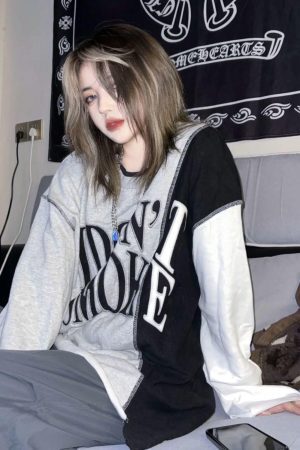 Style Core Aesthetics, New Style Trends - Grunge I Don't Smoke Tee