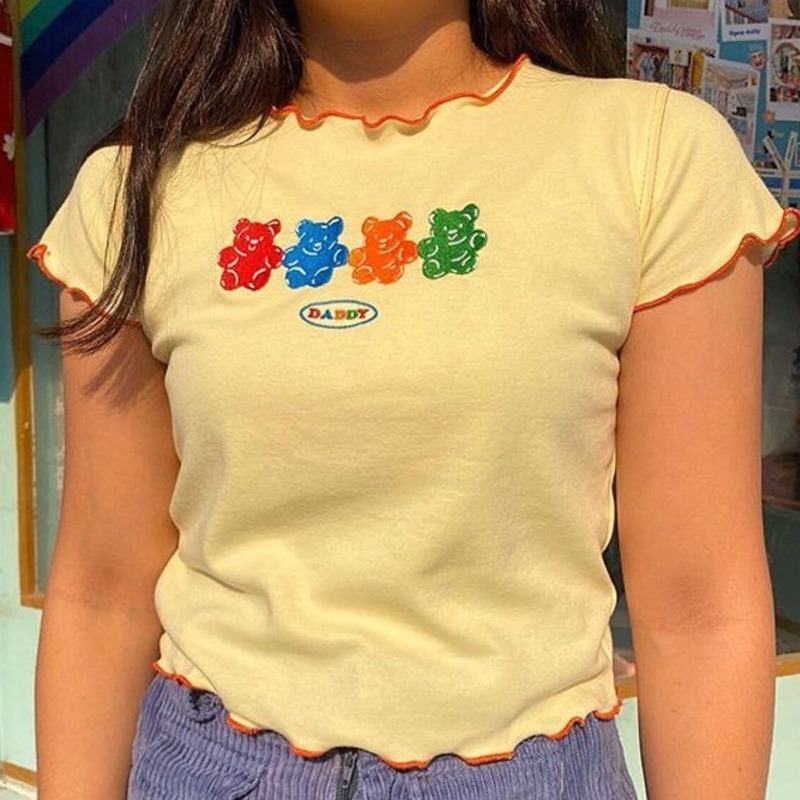 Style Core Aesthetics, New Style Trends - Gummy Bear Cropped Tee Style Core Aesthetics, New Style Trends - Gummy Bear Cropped Tee