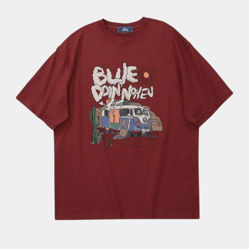 Style Core Aesthetics, New Style Trends - 'Happy camper' T shirt Style Core Aesthetics, New Style Trends - 'Happy camper' T shirt