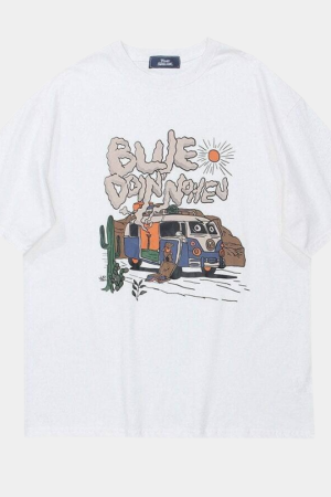 Style Core Aesthetics, New Style Trends - 'Happy camper' T shirt
