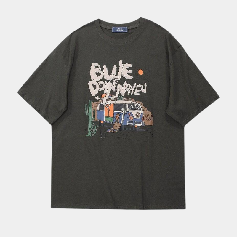 Style Core Aesthetics, New Style Trends - 'Happy camper' T shirt Style Core Aesthetics, New Style Trends - 'Happy camper' T shirt