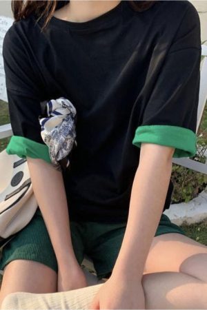 Style Core Aesthetics, New Style Trends - Happy In My Mind Oversized Tee