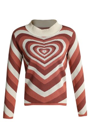 Style Core Aesthetics, New Style Trends - Heart Sweater Y2K