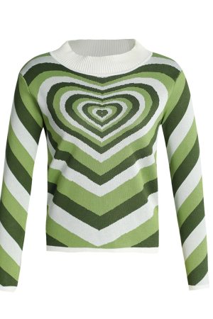 Style Core Aesthetics, New Style Trends - Heart Sweater Y2K